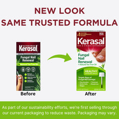 Kerasal precision brush applies renewal solution for daily nail care