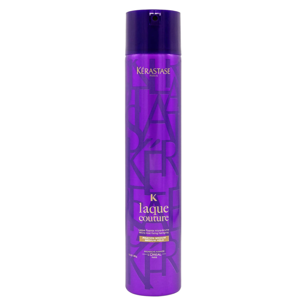 KÉRASTASE Laque Couture hair spray bottle, offering flexible hold and heat protection
