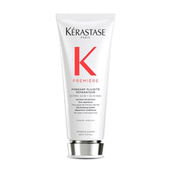Kerastase Premiere bottle on shelf for repairing damaged hair