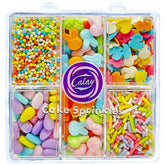 Kercky Easter sprinkles bunny jimmies add festive color to cupcakes