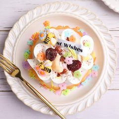 Kercky colorful florals mix enhances cupcakes with springtime color and texture.