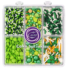Kercky green sprinkles mix for St Patrick's Day, vibrant and festive for desserts