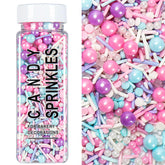 Kercky pink-pearl-confetti sprinkles brighten cakes with festive texture.