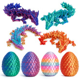 KERIDAZPLY dragon egg collection displays vibrant articulated shells for display and gifting.