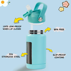 Kerilyn bottle lid with 180-degree strap for easy carrying.