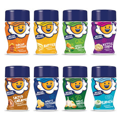 Kernel Season's White Cheddar mini jar adds tangy cheese flavor to popcorn