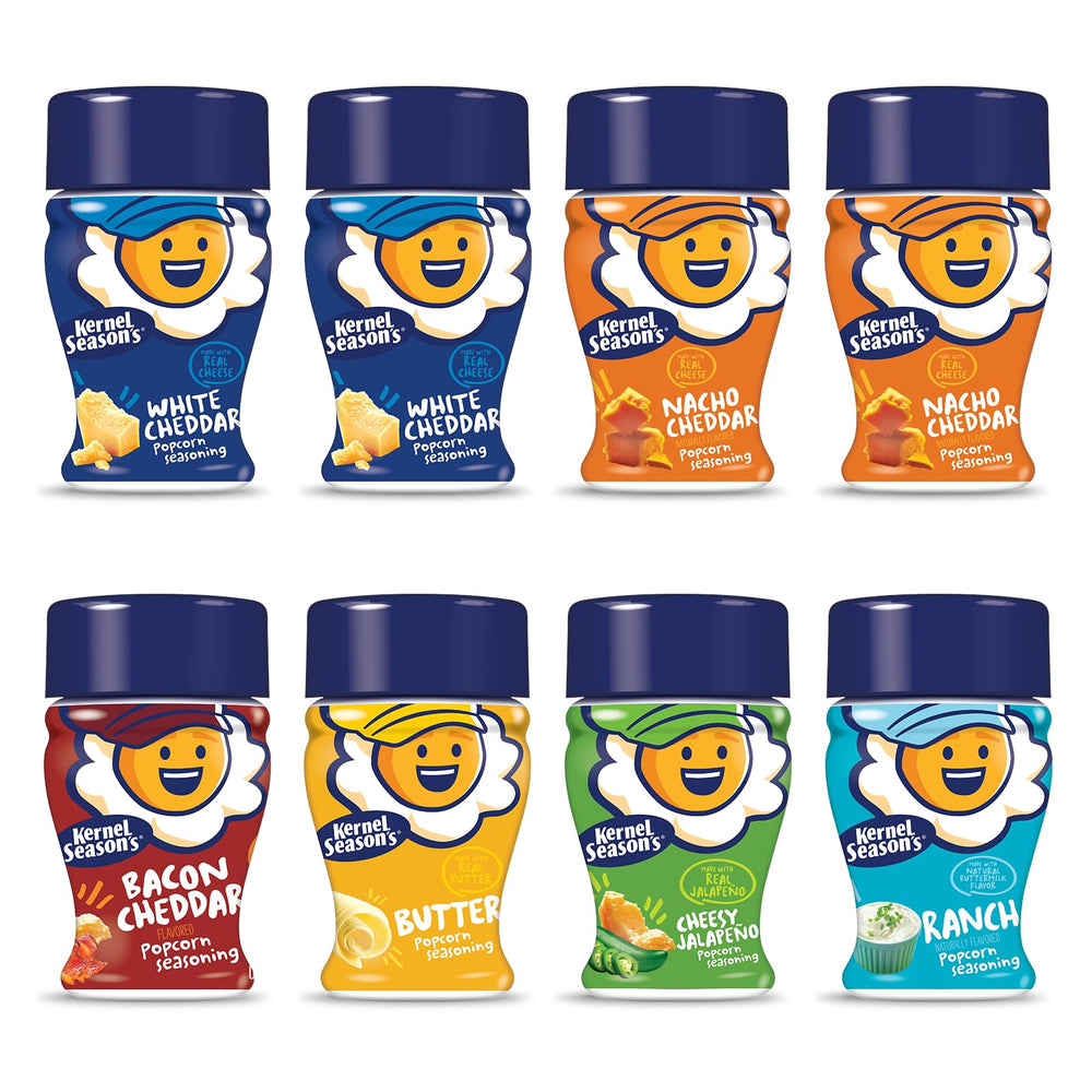 Kernel Season's mini savory seasoning canisters for quick flavor customization