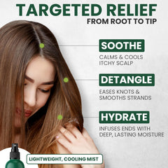 KESMEDIK Tea Tree Rosemary Leave-In Conditioner on hair detangling and frizz control