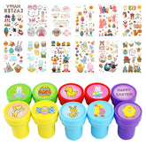 Kesote Easter stamps for kids with assorted designs for colorful crafts
