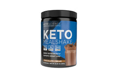 Keto Science Keto Shake Chocolate bottle pour for quick meal replacement