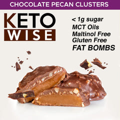 Keto Wise Fat Bombs box with 16 packs for extended snacking