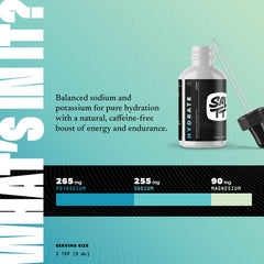 SALTT Hydrate being poured into water for easy hydration.