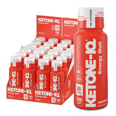 Ketone-IQ No Caffeine Shot bottle front showing 10g ketones for steady energy.