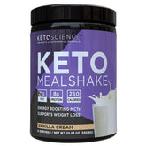 Keto Science Ketogenic Meal Shake vanilla powder for steady energy and satiety.