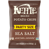 Kettle Brand Sea Salt Kettle Chips bag highlighting authentic crunch for gatherings