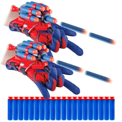 Keumi spider web shooter set held in hand for action-packed pretend play.