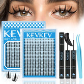 KevKev Fairy Lash Clusters Kit manga lashes for natural yet bold definition