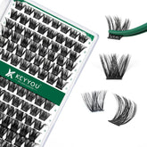 Keyyou Lash Clusters 96pcs Tray, lightweight and comfortable for all-day wear.
