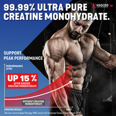 KGGCDD creatine gummies label emphasizes purity and third-party testing.