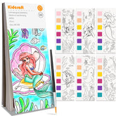 Kidcraft Mermaid Paint with Water book cover for mess-free coloring on the go.