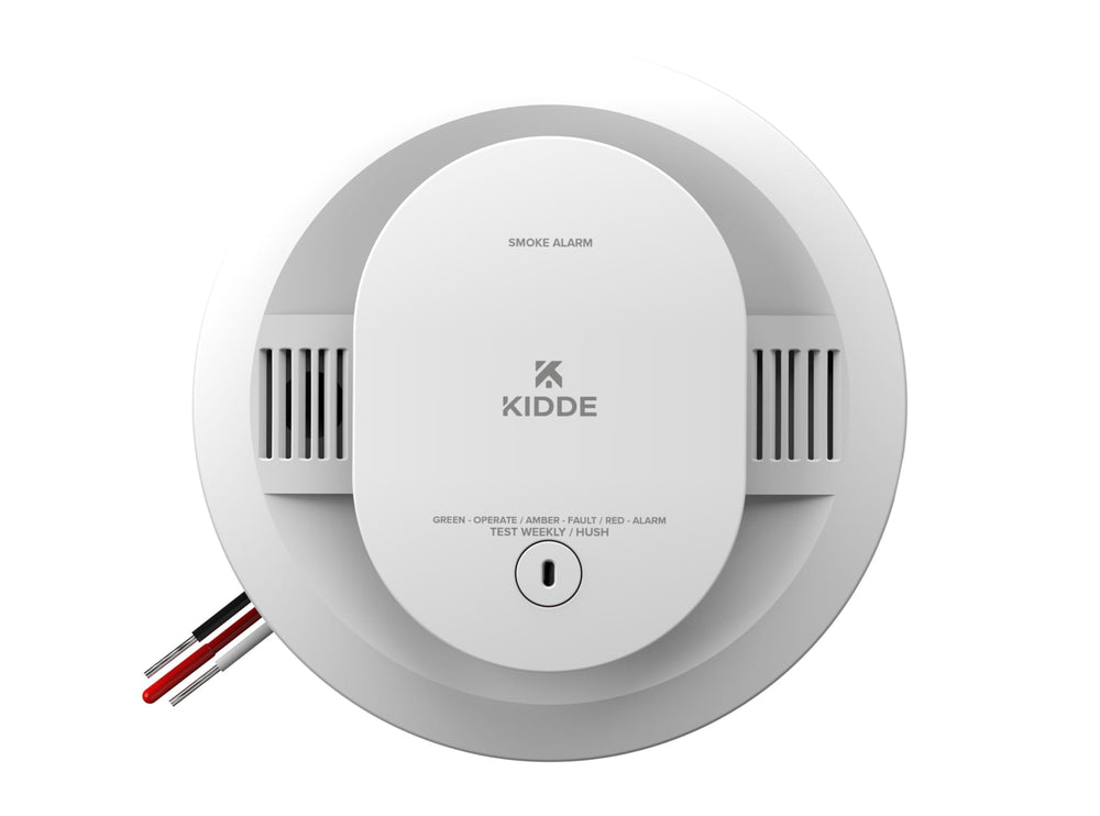 Kidde 20SAR front view with bright red LED warning for quick visibility
