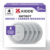 Kidde 30CUDR front view smoke and CO detector with LED status and loud alarm