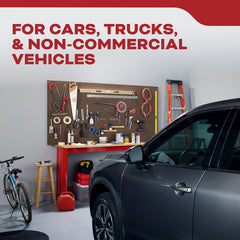 Kidde fire extinguisher all-metal-construction emphasizes durable protection for vehicles.