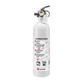 Kidde boat fire extinguisher with 5BC body ready for marine use.