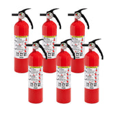Kidde multi-purpose extinguisher with aluminum casing for durable home protection.