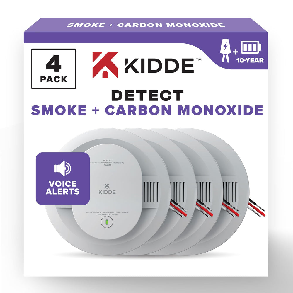 Kidde smoke and CO detector front view with 5 inch design for family safety