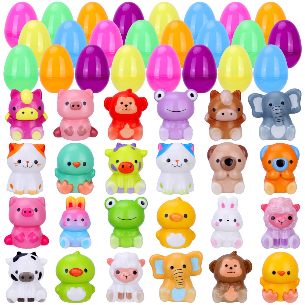 Kiddelo 24-pack Easter eggs with fillable shells for quick egg hunts