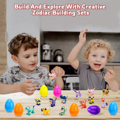 Kiddelo Zodiac Building Block Egg is easy to assemble with clear instructions