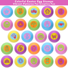 Kiddelo self-inking Easter stamps for quick, mess-free designs for kids.