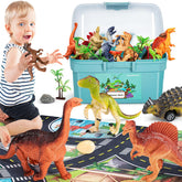 Kiddiworld eight realistic dinosaur figures for imaginative play