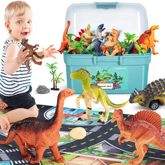 Kiddiworld eight realistic dinosaur figures for imaginative play