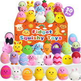 Kidific Easter squishy eggs pack, colorful Easter basket fillers for kids.