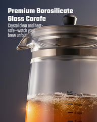 KIDISLE percolator glass carafe lets you monitor the brew without guessing