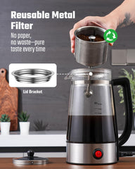 KIDISLE percolator stainless basket delivers reusable filtration for everyday coffee