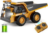 KIDMARKT RC Dump Truck front view with lights for indoor play