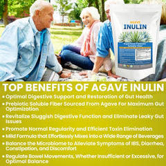 Measuring scoop pouring Kidney Restore Organic Inulin Powder for easy portioning