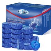 KIISIISO blue tablet dissolving in tank for automatic cleaning.