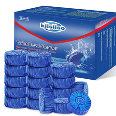 KIISIISO blue tablet dissolving in tank for automatic cleaning.
