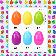 Kijamilee empty Easter eggs 3-5 inch size ready to fill with treats.