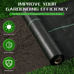 Kijamilee landscape fabric UV-stabilized for long-lasting weed control