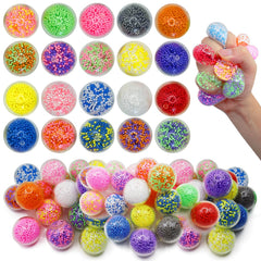 Kijxwqdg 30 pack round squishy balls with foam core for stress relief and play