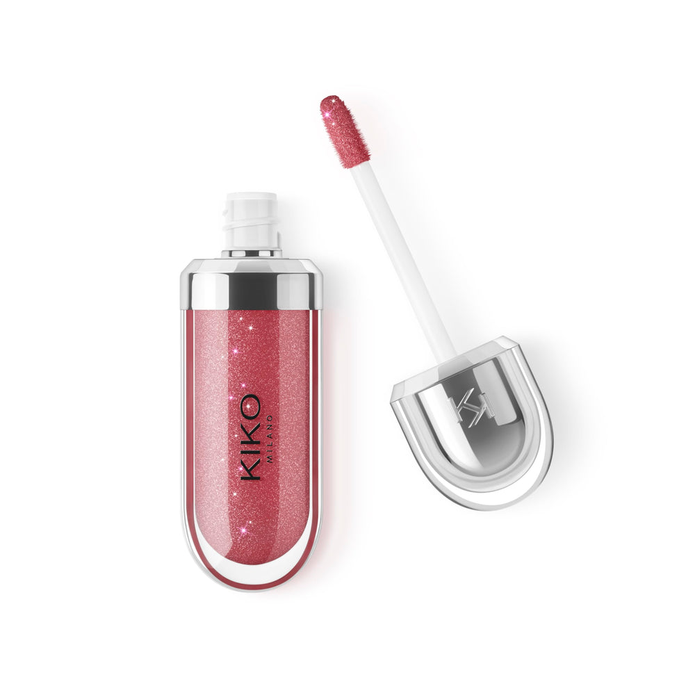 Kiko Milano 3D Hydra Lip Gloss bottle in Sparkling Red Garnet for vibrant lips
