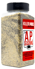 Killer Hogs AP Seasoning on steak, creating a savory crust and aroma.