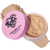 Kimchi Chic Puff Puff Pass powder jar shows Peachy shade for a soft matte finish