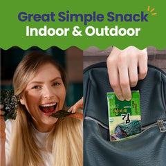 KIM'S TABLE seaweed snack fits lunchboxes for quick bites.