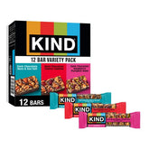 KIND Dark Chocolate Nuts & Sea Salt bar with almonds for on-the-go energy.